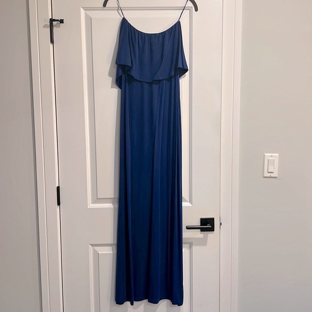 Strapless maxi
